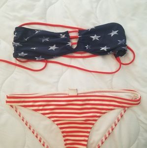 USA flag bikini set from hollister